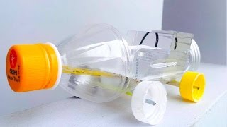 plastic car made from bottle
