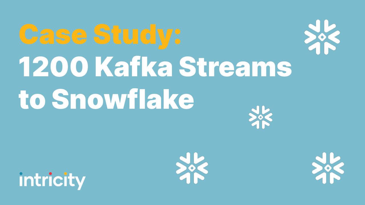 Case Study: 1200 Kafka Streams to Snowflake