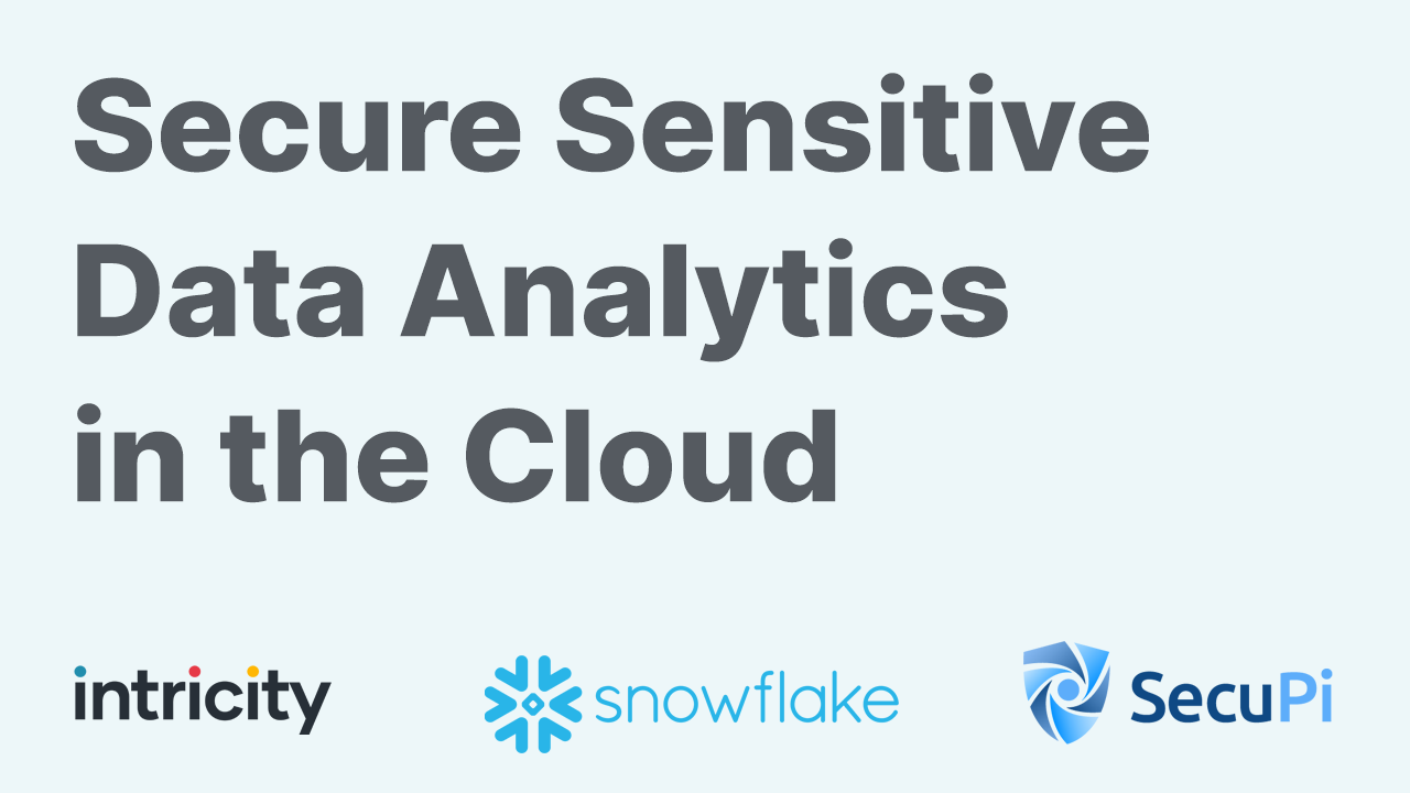 Secure Sensitive Data Analytics in the Cloud