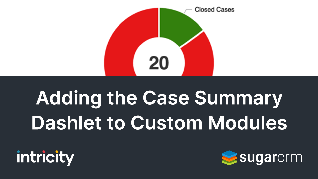 Adding the Case Summary Dashlet to Custom Modules